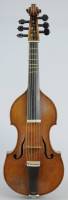 Small six string viol, with original label �Andr� Castagneri Fait a Paris / a l'Hotel de Soissons 1739� Overall length 60.7cm. String sounding length 31.8cm. 