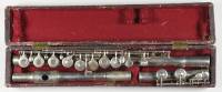 Silver Boehm system, Rockstro's Model flute with silver keywork, signed 
